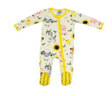 Load image into Gallery viewer, Farm Friends One Piece Zippered Footie
