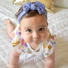 Load image into Gallery viewer, Royal Purple Polka Dot Beauty Bow Headband
