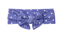 Load image into Gallery viewer, Royal Purple Polka Dot Beauty Bow Headband
