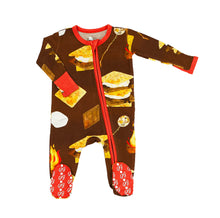 Load image into Gallery viewer, I Love You S&#39;more One Piece Zippered Footie
