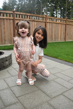 Load image into Gallery viewer, Sunflower Yellow Gingham Bubble Romper
